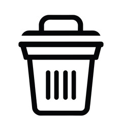 recycling trash can icon. trash bin vector icon set. Trash bin icon.