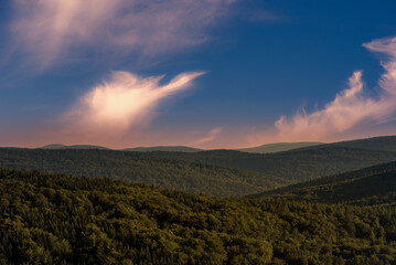 Obraz premium sunset in the mountains