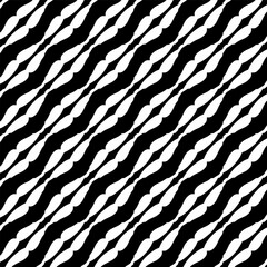 Seamless diagonal pattern. Repeat decorative design.Abstract texture for textile, fabric, wallpaper, wrapping paper. Black and white wallpaper.