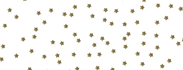 Celestial Splendor Unveiled: 3D Gold Stars Rain Illustration Enchants