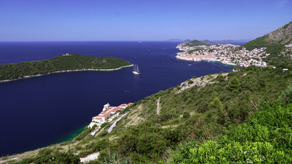 Fototapeta na wymiar Dubrovnik on a summer sunny day