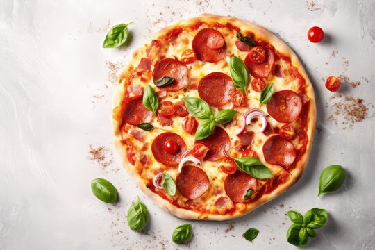 A pizza from the company pizza company. Generative AI