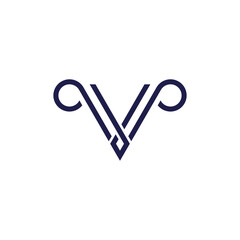 V logo