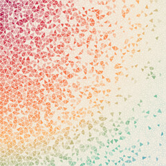 Abstract geometric background. Appealing scattered low poly triangles with colored gradient. Radiant vector illustration.