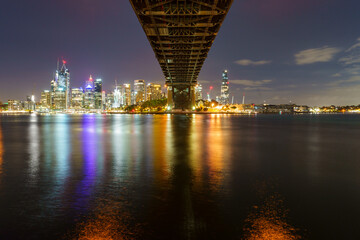 Fototapeta na wymiar A symphony of design and engineering: Sydney's iconic Opera House and Harbour Bridge.
