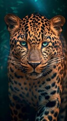 Fototapeta na wymiar Leopard in the Wild. Generative AI