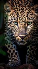 Obraz na płótnie Canvas Leopard in the Wild. Generative AI