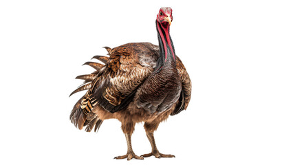 similar to a photo of a turkey in front view detailed isolated against transparent - obrazy, fototapety, plakaty