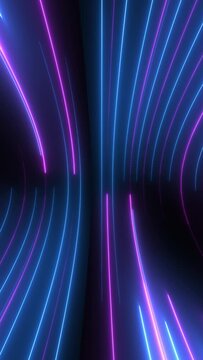 Cool neon infinite loops of abstract backgrounds with Lines Light Trails in 4K  high resolution