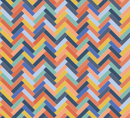 Herringbone wallpaper, floor, kitchen vector seamless tile pattern. Simple scandinavian bright wood zigzag print for package