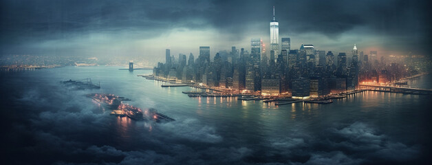 New York amid air pollution from wildfires
