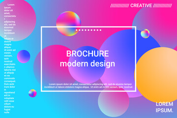 Abstract geometric texture. 3d ball shape gradients for decoration design.