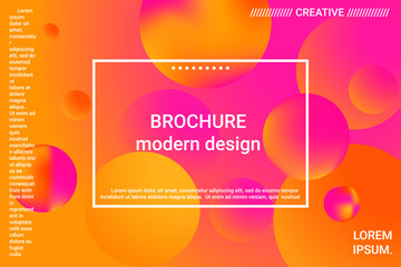 Abstract geometric texture. 3d ball shape gradients for decoration design.
