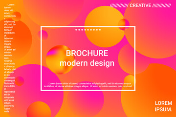 Abstract geometric texture. 3d ball shape gradients for decoration design.