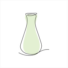 vases. Antique and modern tableware, ceramic bottle, museum exhibit, Greek art. line art. vector drawing. on a white background. color fill.