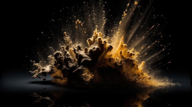 fire explosion with alpha channel HD 8K wallpaper Stock Photographic Image