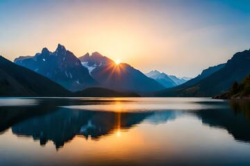 lake in the mountains