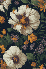 Vintage flower - Patterns/patrones