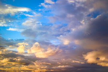 Fototapeta na wymiar Sky with clouds at sunset