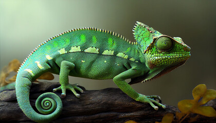 Chameleon created with Generative AI technology