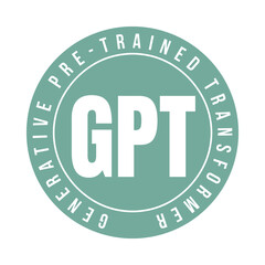 GPT generative pre-trained transformer symbol icon