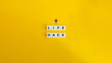 Life Hack Slang, Banner, and Concept Image. 