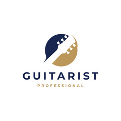 Guitar headstock logo design inspiration