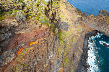 La Fajana, La Palma in the Canary Islands - Volcanic coastline of the beautiful Island of la Palma...