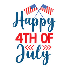 4th july shirt design Print template happy independence day American typography design.
