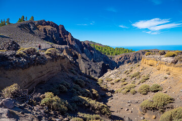 Volcanic remains on the Island of La Palma in the Canary Islands Spain