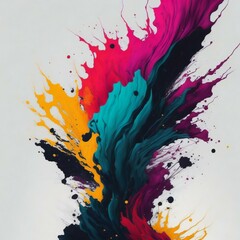 abstract watercolor background with splashes