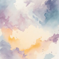 abstract watercolor background with clouds