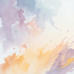 abstract watercolor background with clouds