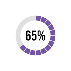 Circle Diagram Pie Charts Infographic Elements. Loading Progress Vector illustration