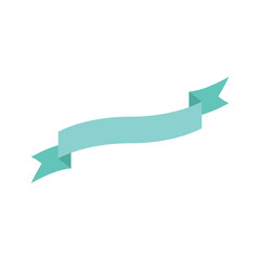 Blank Ribbons in Flat Style Vector Template