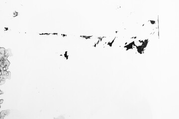 Grungy Hintergrundmuster aus verlaufener Farbe, schwarz-weiß Maske aus verschütteter, verschmierter Tinte