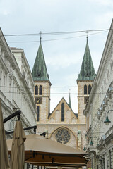 Fototapeta na wymiar Catholic Church in Sarajevo 