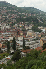 Fototapeta na wymiar Panorama view of Sarajevo 