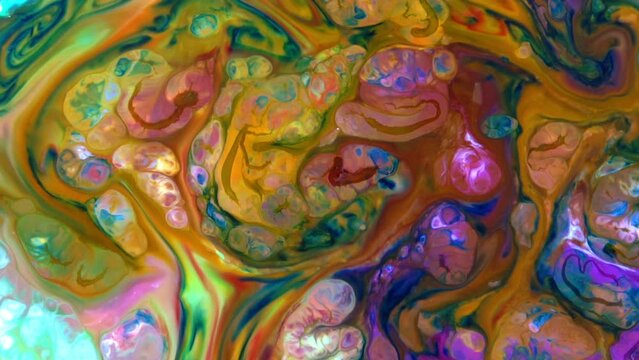 1920x1080 25 Fps. Very Nice Ink Abstract Arty Pattern Colour Paint Liquid Concept Texture Video.
