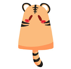 Tige rcute cartoon  illustration transparent background without border