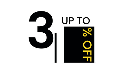 up to sale discount template, abstract 31 percent off vector, up to 31 percent discount template