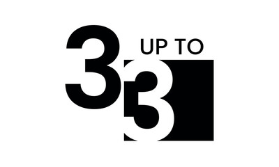 up to sale discount template, abstract 33 percent off vector, up to 33 percent discount template