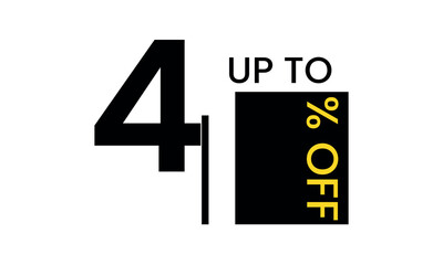 up to sale discount template, abstract 41 percent off vector, up to 41 percent discount template