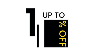 up to sale discount template, abstract 11 percent off vector, up to 11 percent discount template