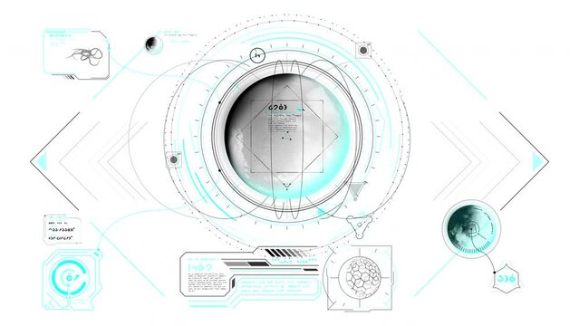Infographics of exploration of distant space worlds.