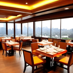 Fototapeta premium Interior of a restaurant