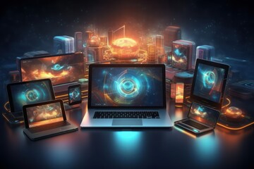 Technology and Innovation Digital Devices. Generative AI