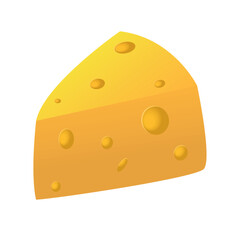 Icon of a piece of delicious and fragrant cheese