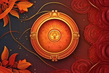 Obraz premium Traditional Sinhala and Hindu New Year background vector art illustration Sri Lankan Happy New Year. Generative AI