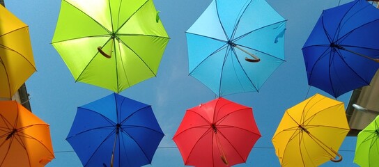 Fototapeta na wymiar colorful umbrella background
